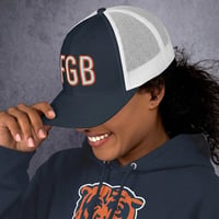 Image 10 of FGB Trucker Cap (Navy & Navy/White)