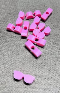Image 6 of Black  or pink Sunglasses Focal Beads for Beading Pens
