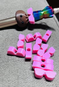 Image 7 of Black  or pink Sunglasses Focal Beads for Beading Pens