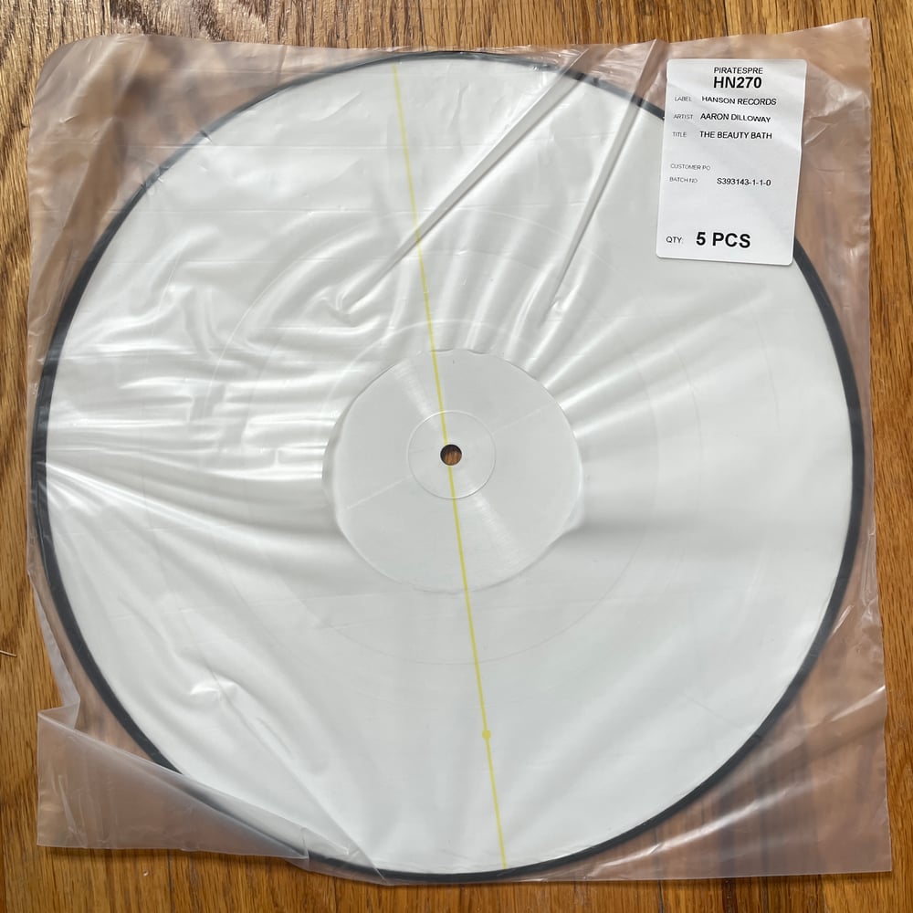 AARON DILLOWAY - THE BEAUTY BATH (PICTURE DISC) TEST PRESSING LP
