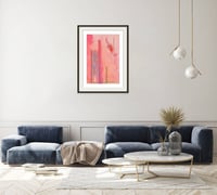 Image 2 of Helen Frankenthaler - Canal Street, Giclee Print on Canvas or Paper, Minimalis Pink Abstracat Decor