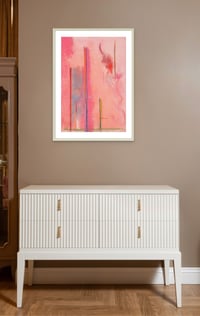 Image 4 of Helen Frankenthaler - Canal Street, Giclee Print on Canvas or Paper, Minimalis Pink Abstracat Decor