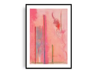 Image 1 of Helen Frankenthaler - Canal Street, Giclee Print on Canvas or Paper, Minimalis Pink Abstracat Decor