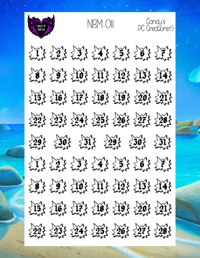 Image 23 of Day of the Week and Number Burst Planner Sticker O Font