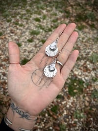 Image 3 of Wild horse Jasper earrings with chain 