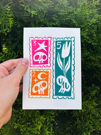 Image 2 of SKULL STAMPS 5x7 Block Print