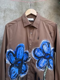 Image 2 of Contemporary blue flowers - L