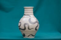 Image 2 of Vase 11 - 3 Silver snakes