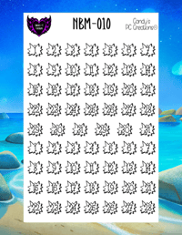 Image 22 of Day of the Week and Number Burst Planner Sticker O Font