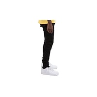 Image 4 of Crysp Denim Black Benjamin Cargo Jeans