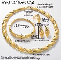Image 4 of Luxury Dubai Jewelry Set Necklace