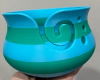 Yarn Bowl Sea Green/Sky Blue