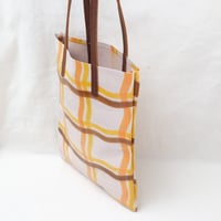 Image 5 of Jamie Soft Tote brown squiggly lines