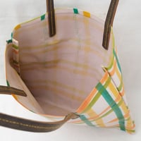 Image 6 of Jamie Soft Tote yellow green squiggly lines