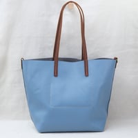 Image 3 of Slouchy Wide Tote in pebbled sky