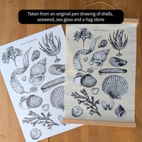 Image 4 of BEACH TREASURES Natural Fabric Wall Hanging