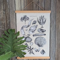 Image 1 of BEACH TREASURES Natural Fabric Wall Hanging