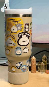 Image 4 of eepy but employed stickers | Corporate sticker series