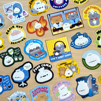 Image 3 of eepy but employed stickers | Corporate sticker series
