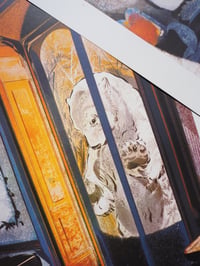 Image 3 of The Bear in Blue A2 Screenprint