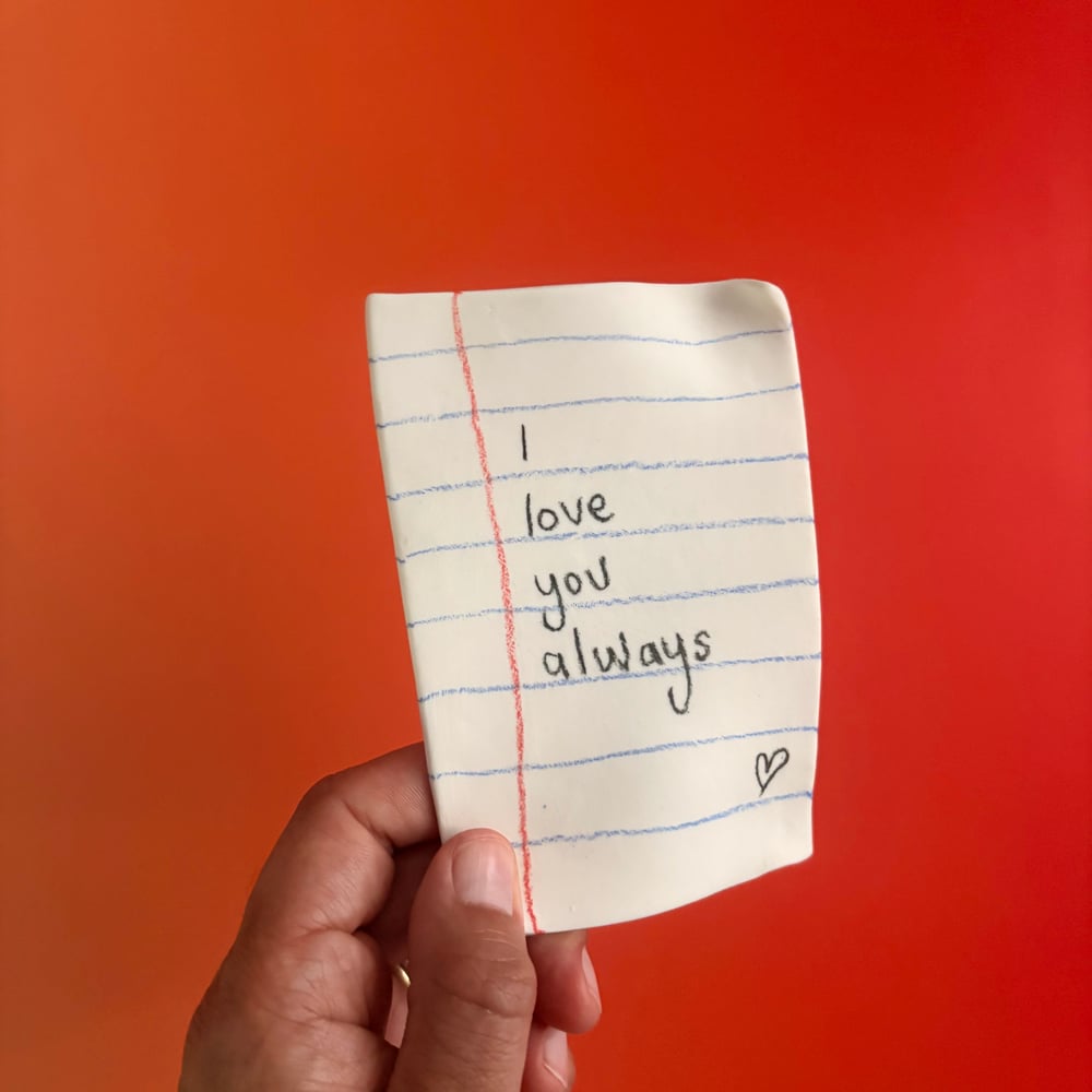 Image of Love note Porcelain 