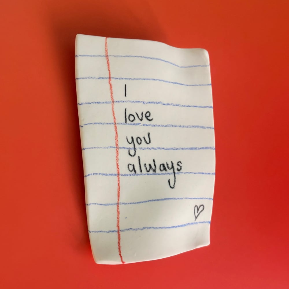 Image of Love note Porcelain 