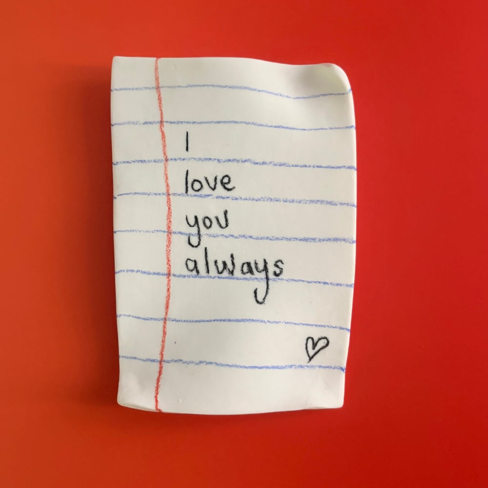 Image of Love note Porcelain 