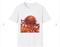 Basketball Team Takeover T-Shirt — Flaming Basketball Graphic
