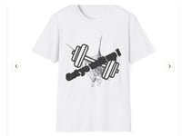 Weightlifting T‑Shirt — 'Just Beat Up' Barbell Gym Tee