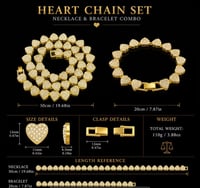Image 6 of Luxury Style Heart-shaped High-end Necklace and Bracelet Set