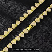 Image 8 of Luxury Style Heart-shaped High-end Necklace and Bracelet Set