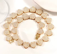 Image 12 of Luxury Style Heart-shaped High-end Necklace and Bracelet Set