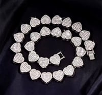 Image 13 of Luxury Style Heart-shaped High-end Necklace and Bracelet Set