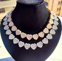 Image 15 of Luxury Style Heart-shaped High-end Necklace and Bracelet Set