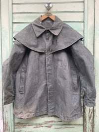 Image 1 of Vintage 1950's French Army Motorcycle Coat Size Large. Vintage Military Mac.  copy