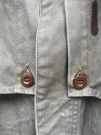 Image 4 of Vintage 1950's French Army Motorcycle Coat Size Large. Vintage Military Mac.  copy