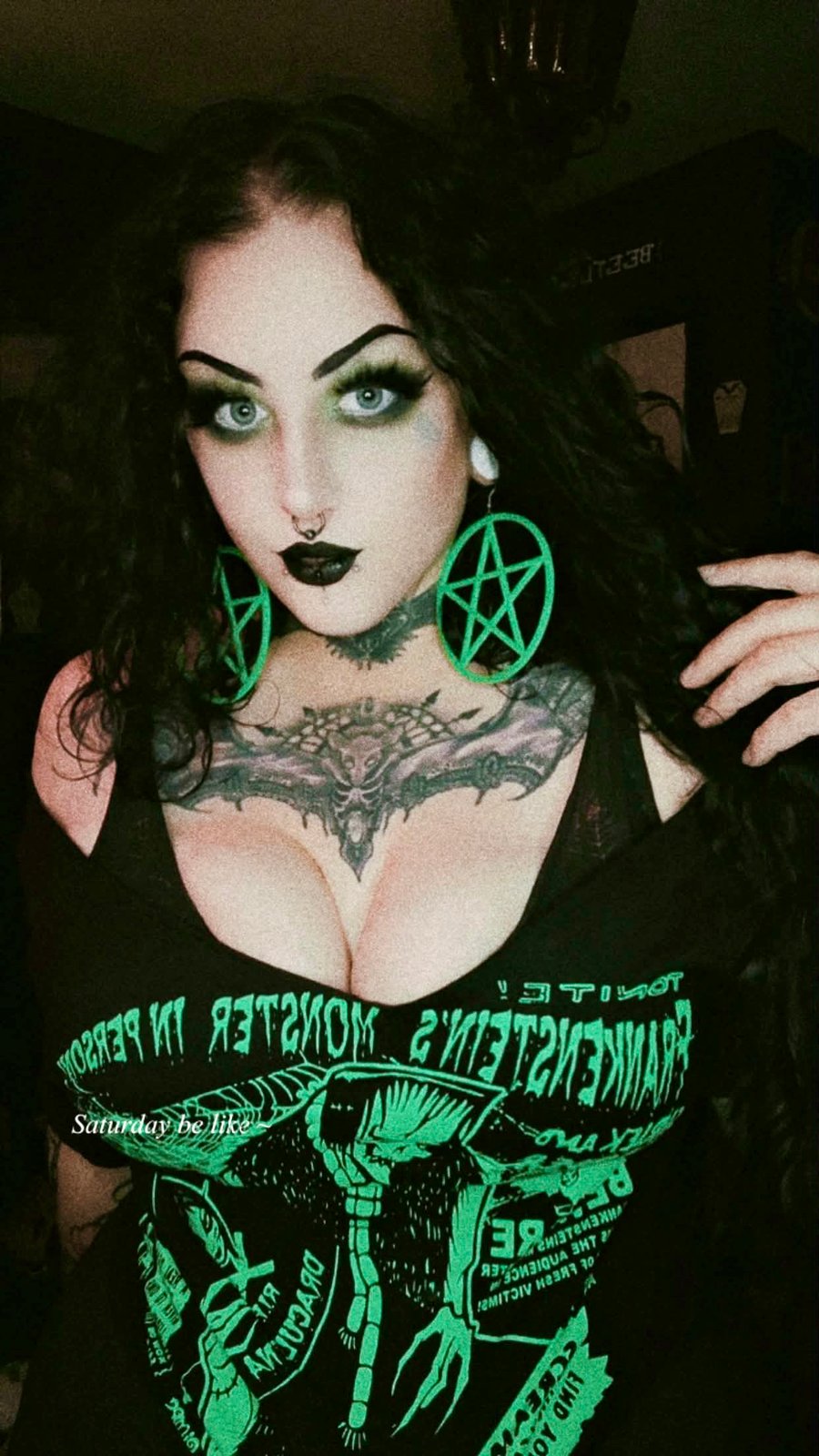 Image of  FRANKENSTEINS MONSTER shirt - almost gine