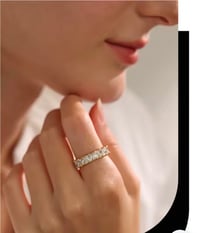 Image 4 of  Stainless Steel Bling Heart Cubic Zirconia ring 