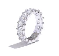 Image 5 of  Stainless Steel Bling Heart Cubic Zirconia ring 