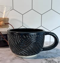 Image 1 of Sparkly Black Signature Mug