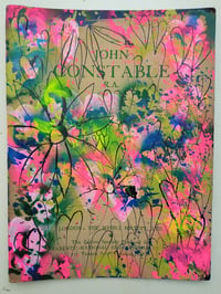 Image 1 of Sean Worrall - Flesh Layers on Constable - acrylic, ink on found book of plates, 19x