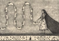 'Sending Rabbits' Original Drawing
