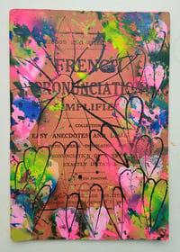 Image 1 of Sean Worrall - Pronouncing Flesh Layers - acrylic, ink on found booklet, 12x17cm (2026)