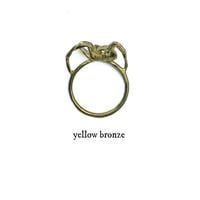 Image 4 of Latrodectus ring in sterling silver, gold, or bronze
