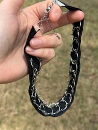 Image 2 of 1 inch Black Velvet Ribbon Cilice Choker