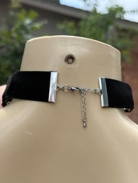 Image 4 of 1 inch Black Velvet Ribbon Cilice Choker