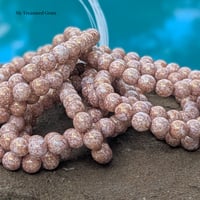 Image 4 of Champagne Luster Czech Glass Round Beads  8mm Gold Round  Premium