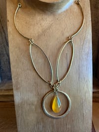 Image 7 of The Yellow Color brass summery necklace 