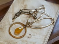 Image 6 of The Yellow Color brass summery necklace 