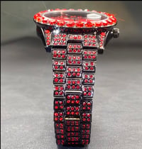 Image 4 of Radiant red bling luxury watch(Unisex)